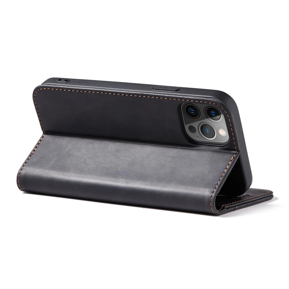 Hurtel Magnet Fancy dėklas, skirtas iPhone 12 Pro Max, juodas