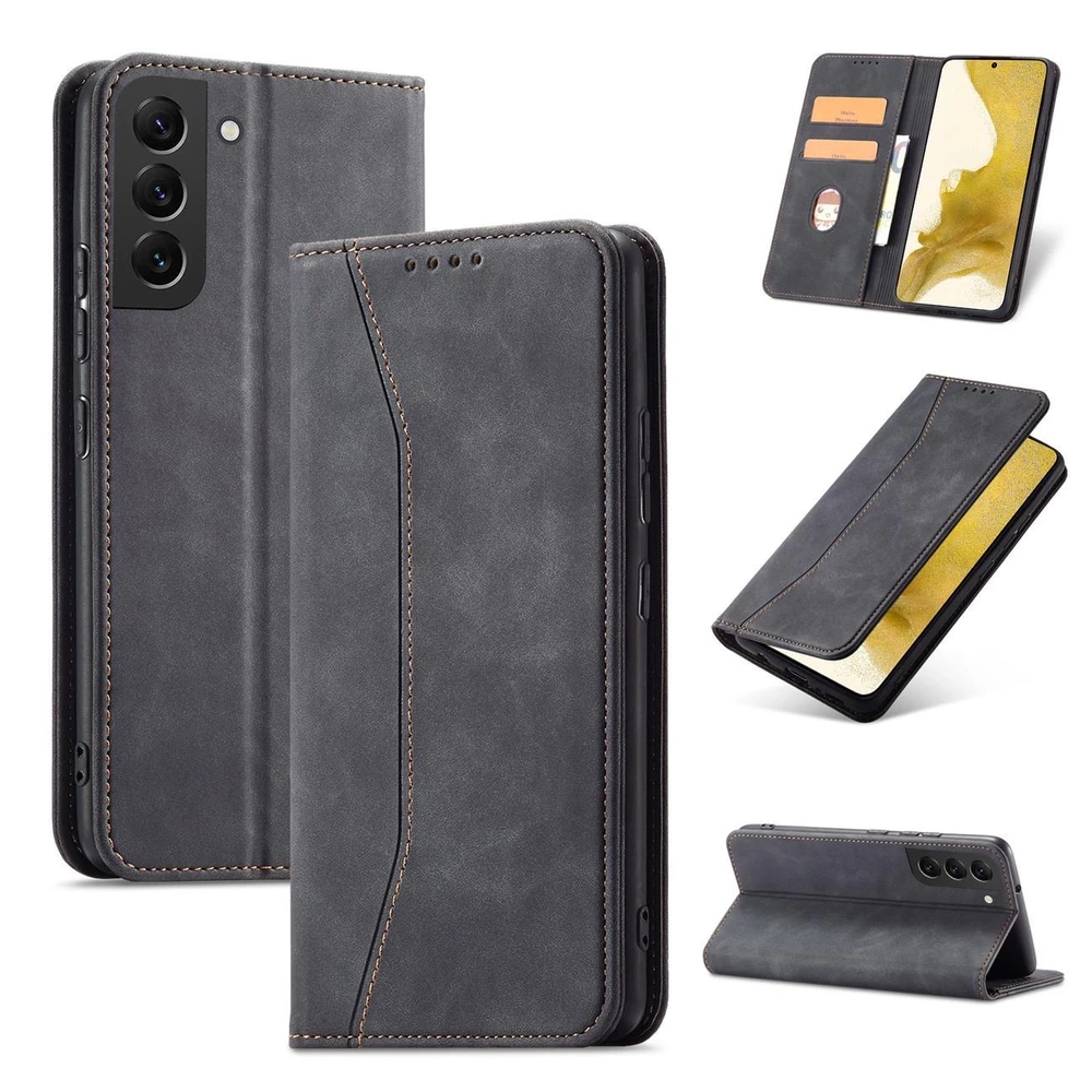 Hurtel Magnet Fancy dėklas, skirtas Samsung Galaxy S23+, juodas