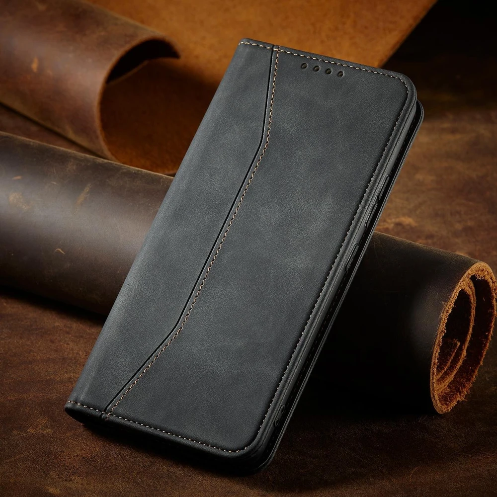 Hurtel Magnet Fancy dėklas, skirtas Samsung Galaxy S23+, juodas