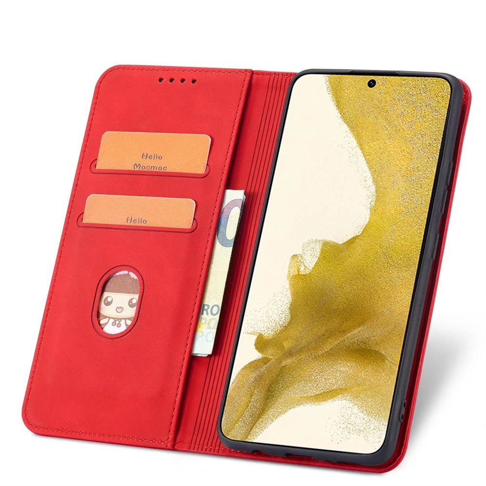 Hurtel Magnet Fancy dėklas, skirtas Samsung Galaxy S23+, raudonas