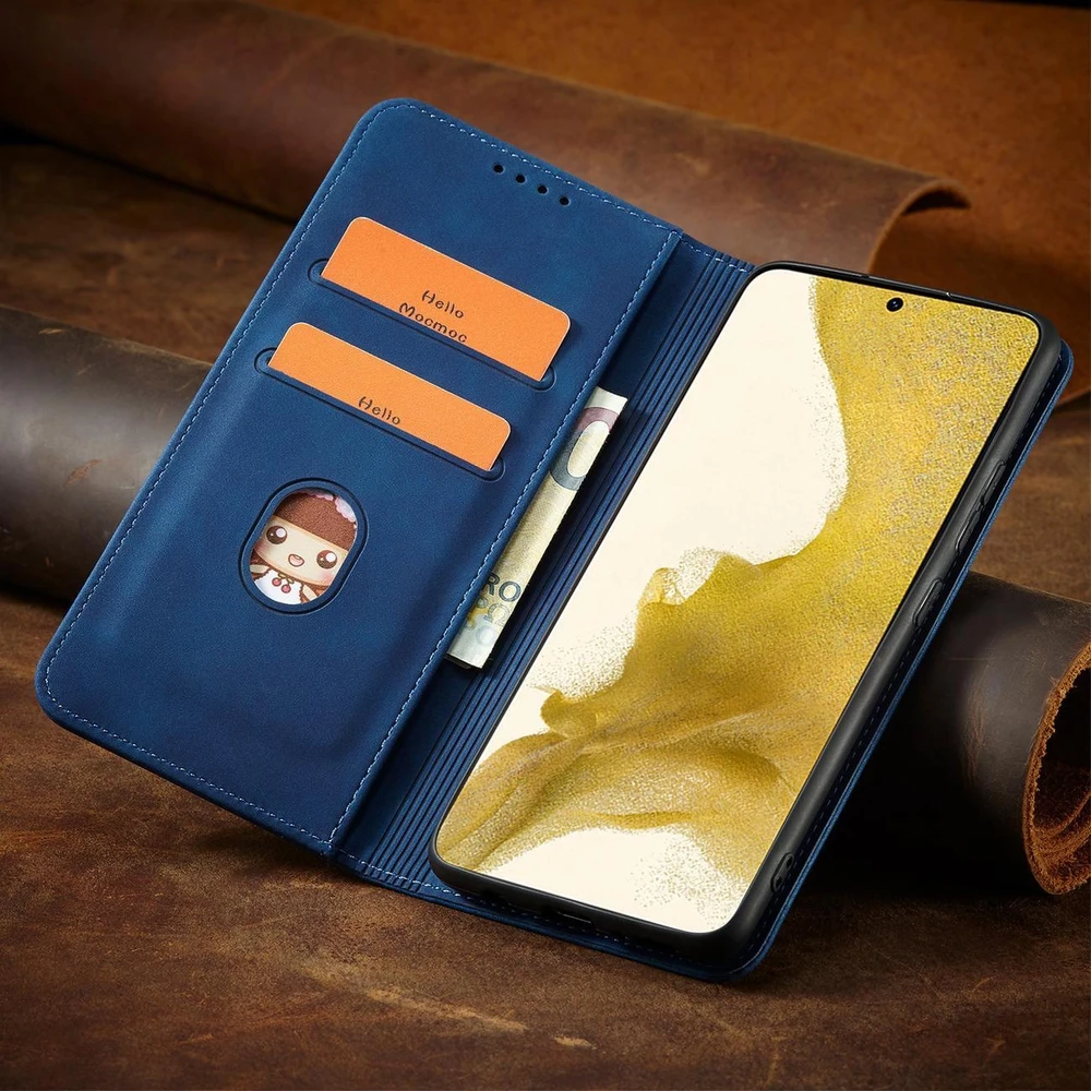 Hurtel Magnet Fancy dėklas, skirtas Samsung Galaxy S23+, mėlynas