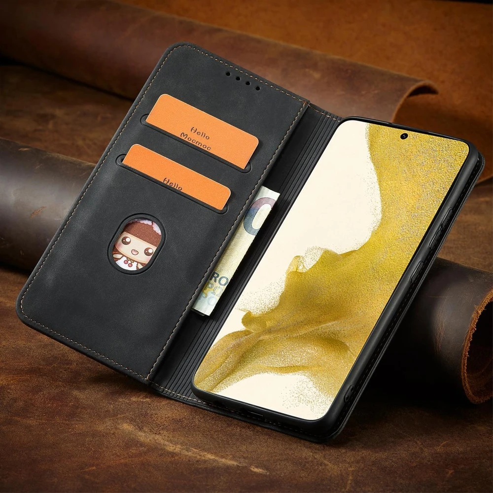 Hurtel Magnet Fancy dėklas, skirtas Samsung Galaxy S23+, juodas