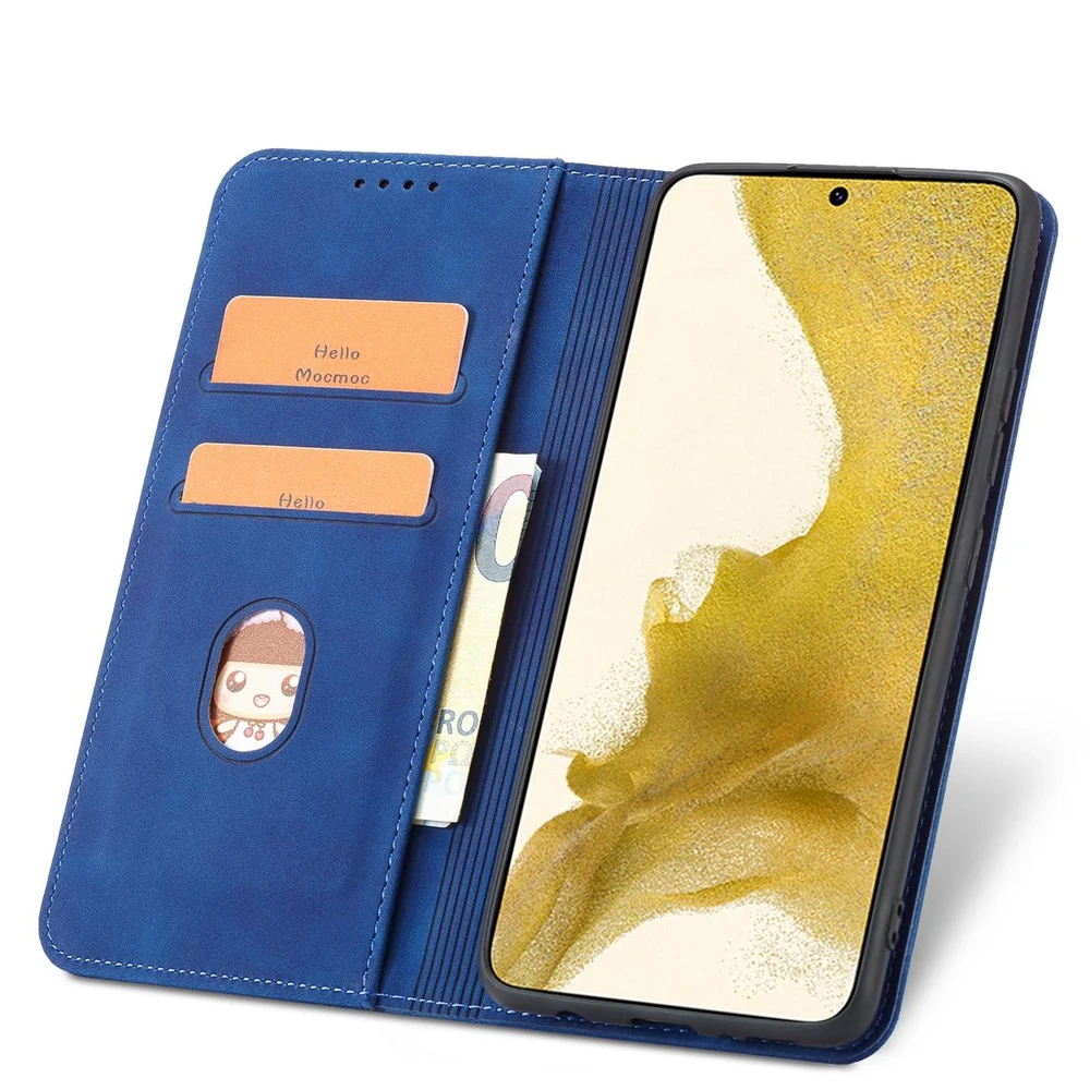Hurtel Magnet Fancy dėklas, skirtas Samsung Galaxy S22 + (S22 Plus), mėlynas