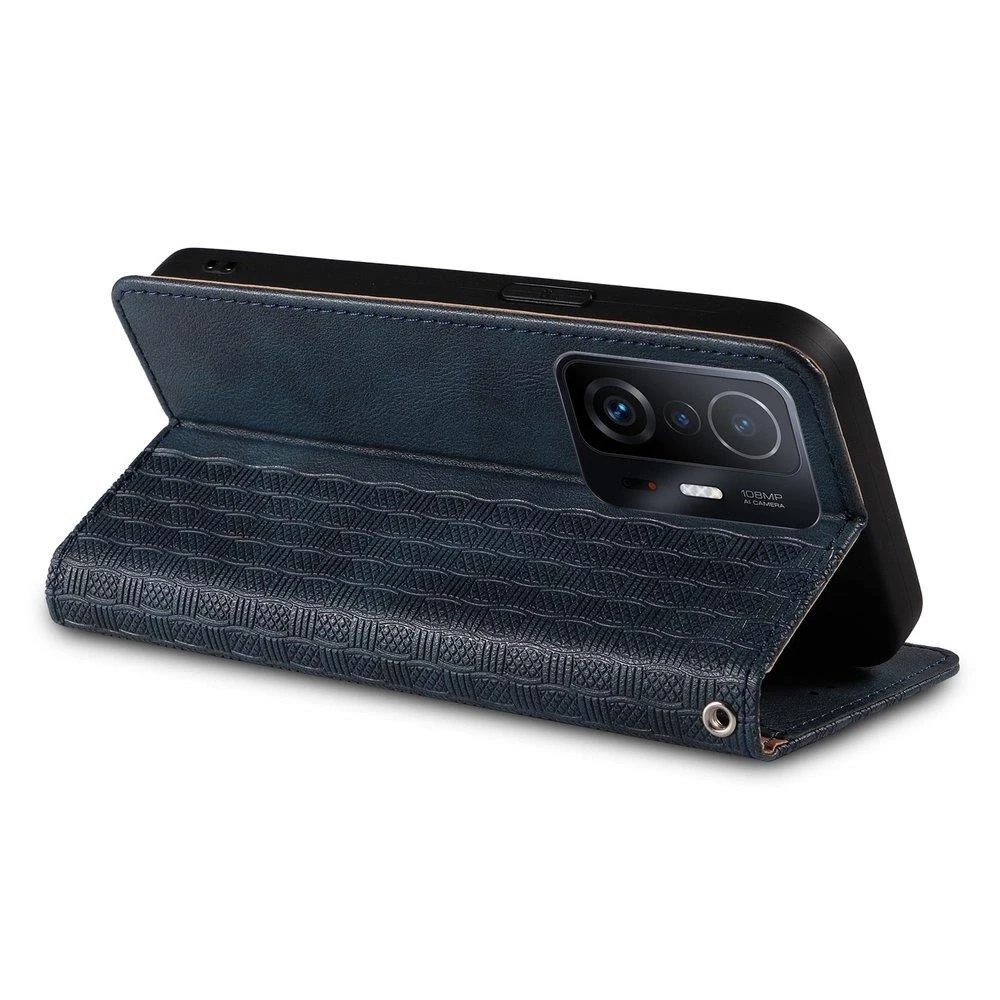 Hurtel Magnet Strap dėklas su dirželiu skirtas Samsung Galaxy A13 5G, mėlynas