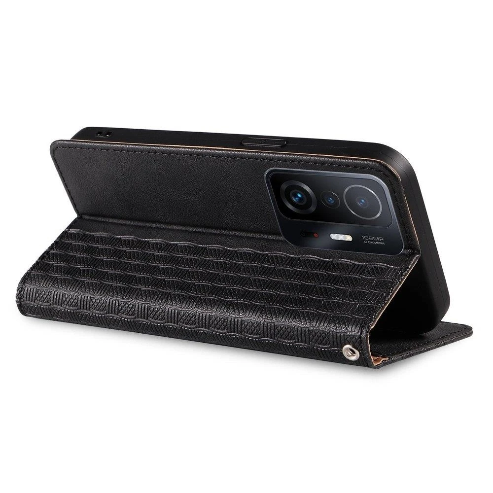 Hurtel Magnet Strap dėklas su dirželiu skirtas Xiaomi Redmi Note 11 Pro, juodas