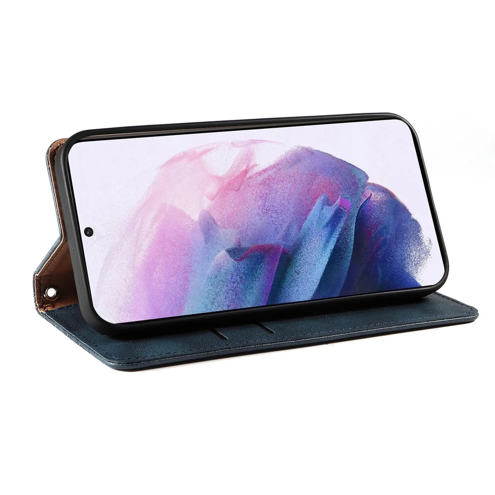 Hurtel Magnet Strap dėklas su dirželiu skirtas Samsung Galaxy S22 + (S22 Plus), mėlynas