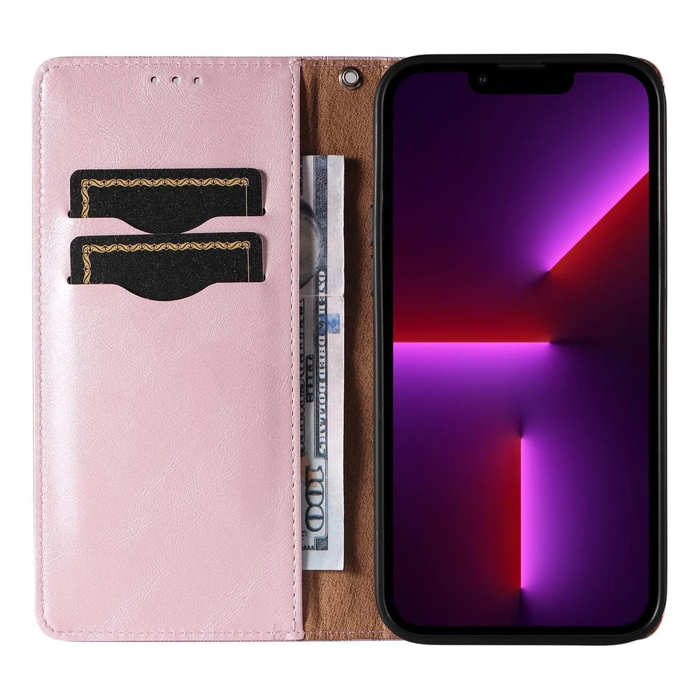 Hurtel Magnet Strap dėklas su dirželiu skirtas iPhone 14 Pro, rožinis