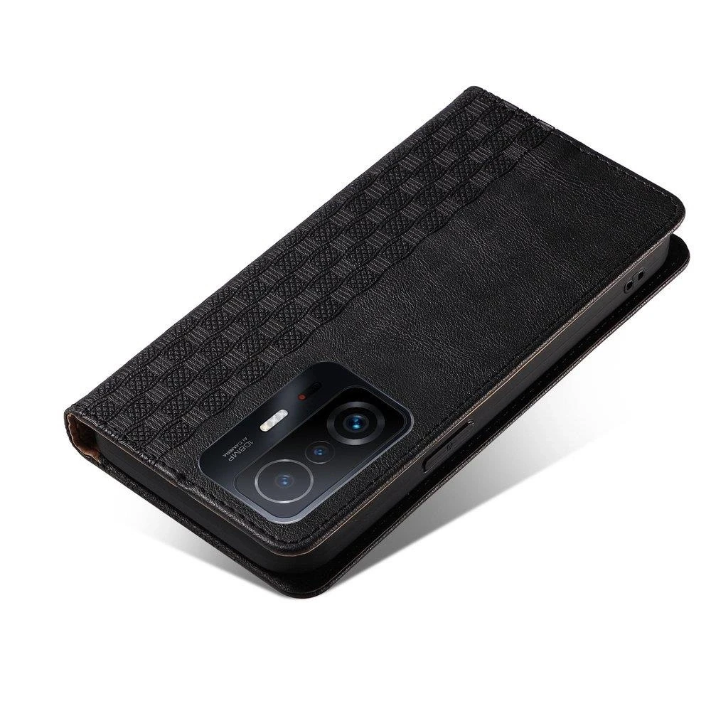 Hurtel Magnet Strap dėklas su dirželiu skirtas Xiaomi Redmi Note 11 Pro, juodas