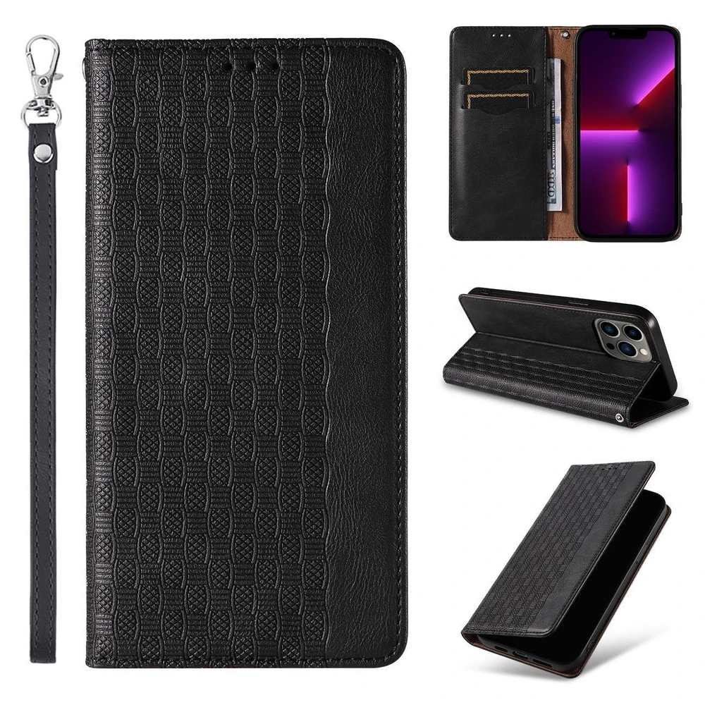 Hurtel Magnet Strap dėklas su dirželiu skirtas iPhone 14 Pro Max, juodas
