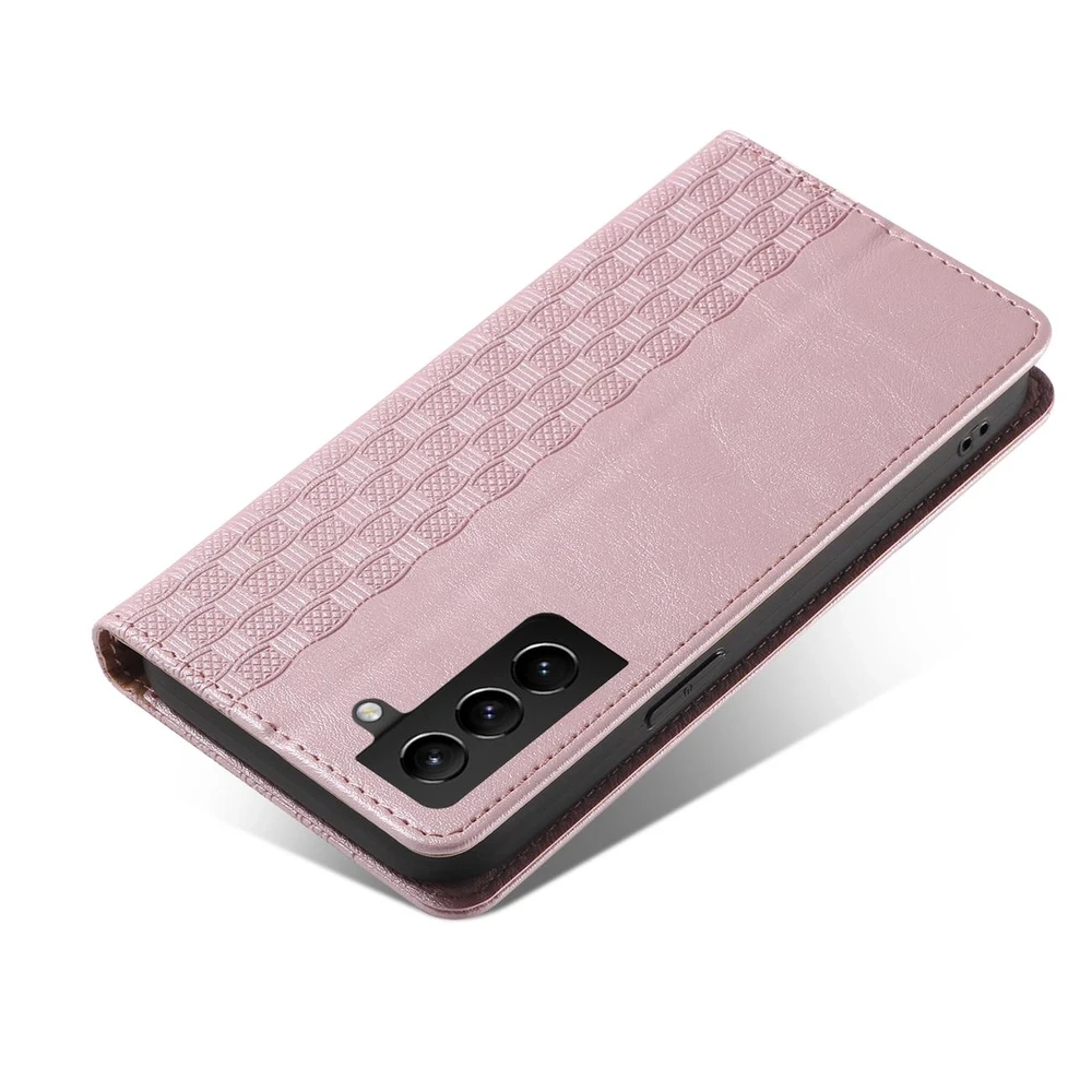 Hurtel Magnet Strap dėklas su dirželiu skirtas Samsung Galaxy S22 + (S22 Plus), rožinis