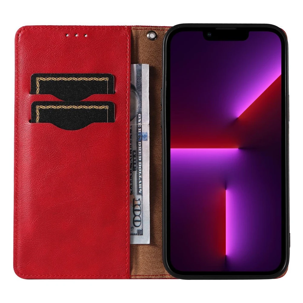 Hurtel Magnet Strap dėklas su dirželiu skirtas iPhone 14 Pro, raudonas