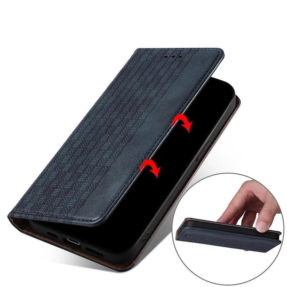 Hurtel Magnet Strap dėklas su dirželiu skirtas Samsung Galaxy A13 5G, mėlynas
