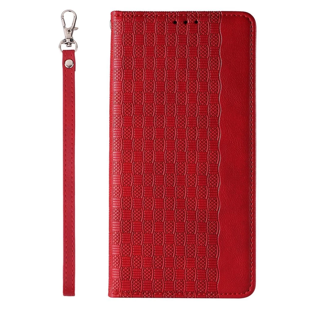 Hurtel Magnet Strap dėklas su dirželiu skirtas iPhone 14 Plus, raudonas