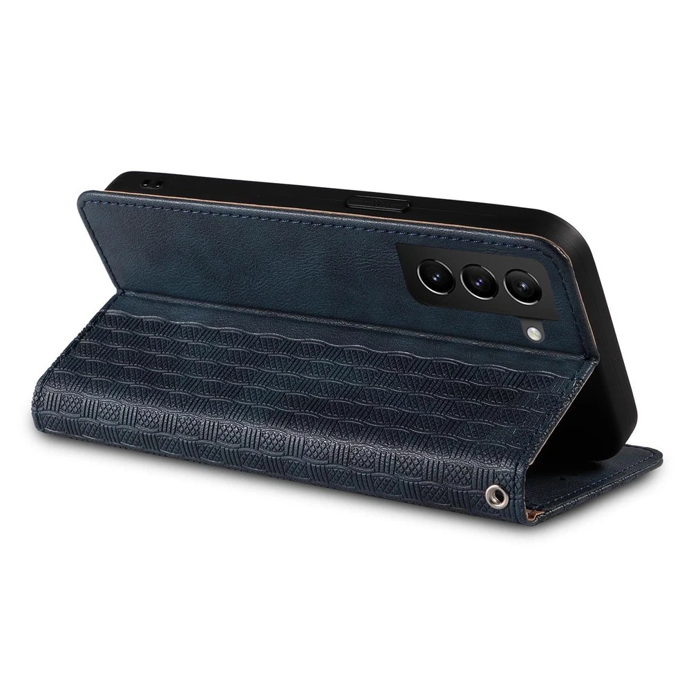 Hurtel Magnet Strap dėklas su dirželiu skirtas Samsung Galaxy S22 + (S22 Plus), mėlynas