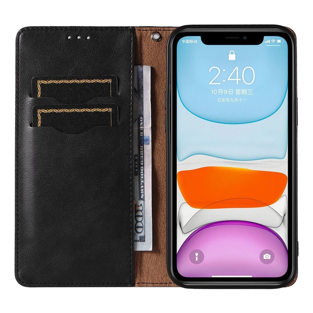 Hurtel Magnet Strap dėklas su dirželiu skirtas iPhone 13 mini, juodas