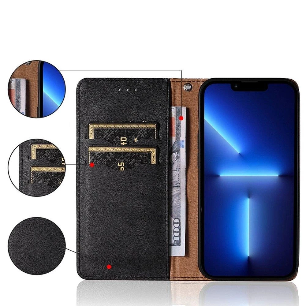 Hurtel Magnet Strap dėklas su dirželiu skirtas Xiaomi Redmi Note 11 Pro, juodas