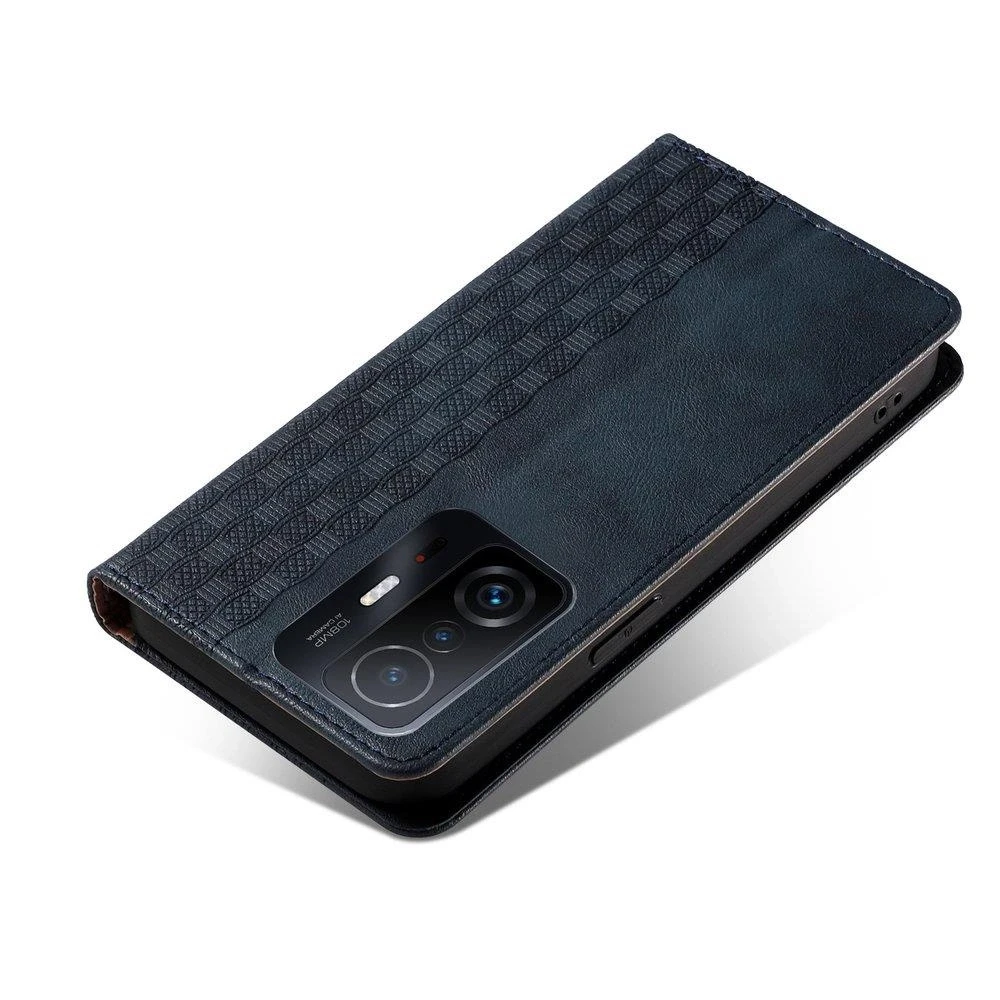 Hurtel Magnet Strap dėklas su dirželiu skirtas Samsung Galaxy A13 5G, mėlynas