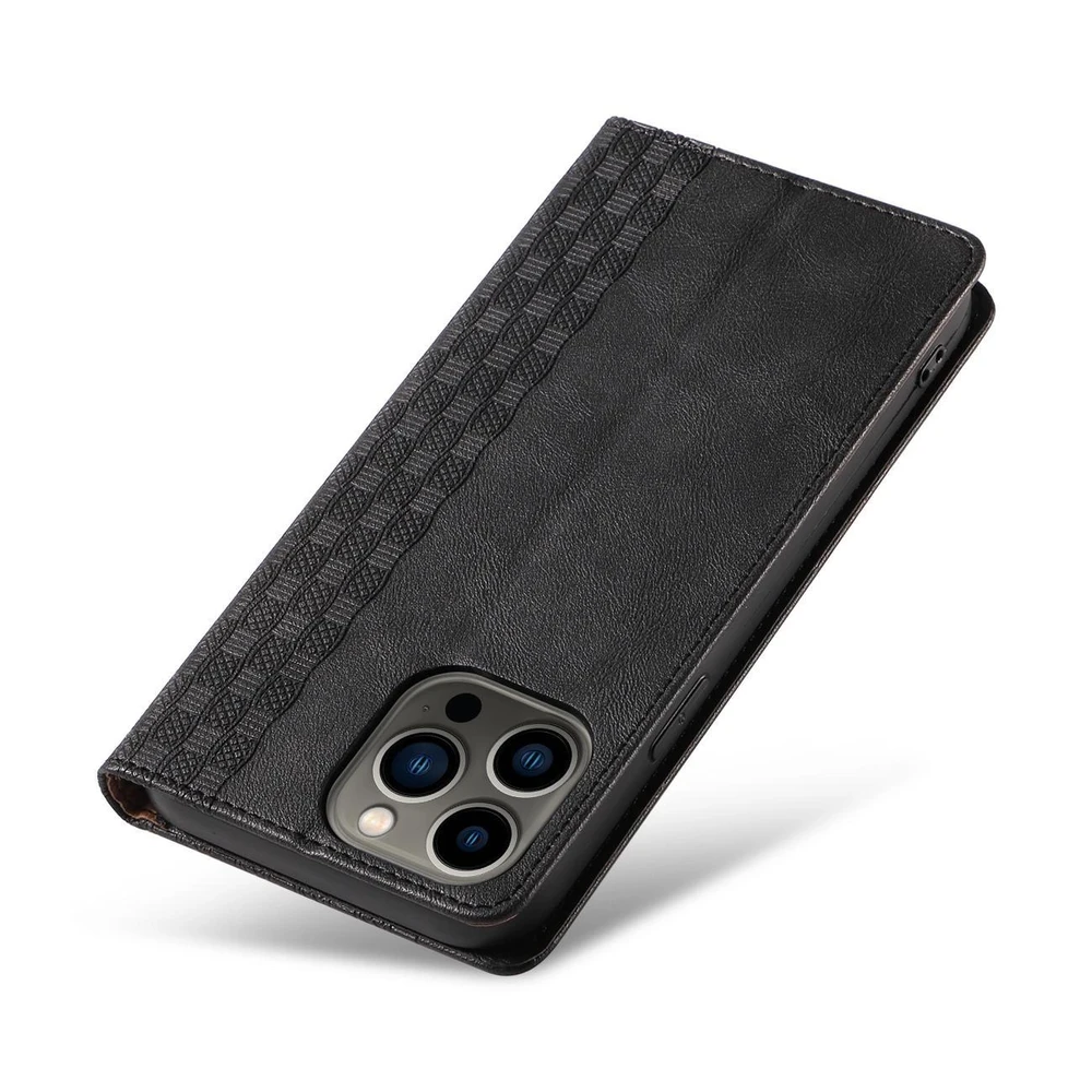 Hurtel Magnet Strap dėklas su dirželiu skirtas iPhone 12 Pro, juodas