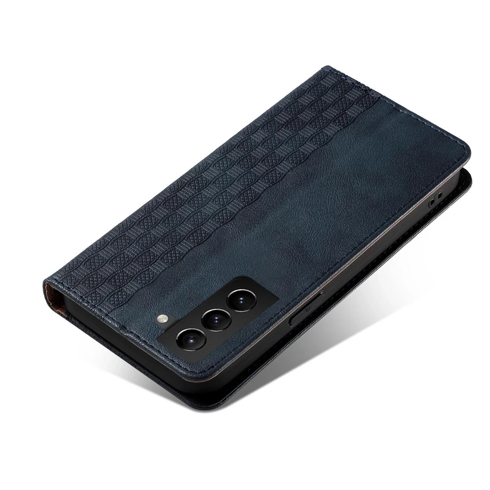 Hurtel Magnet Strap dėklas su dirželiu skirtas Samsung Galaxy S22 + (S22 Plus), mėlynas