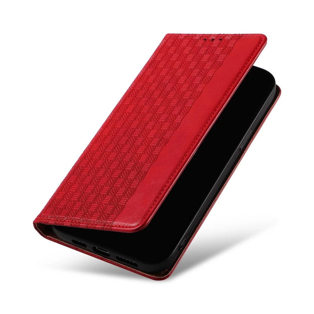 Hurtel Magnet Strap dėklas su dirželiu skirtas iPhone 14 Plus, raudonas