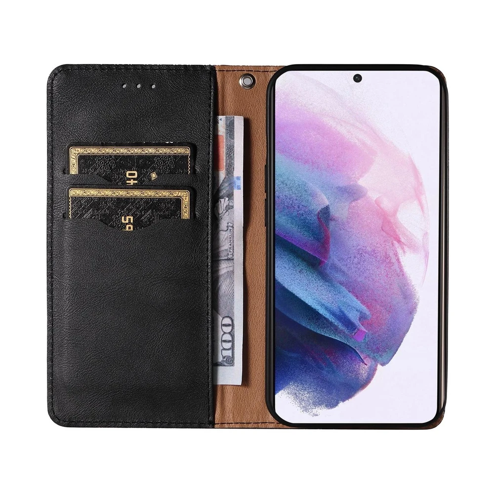 Hurtel Magnet Strap dėklas su dirželiu skirtas Samsung Galaxy S22 + (S22 Plus), juodas