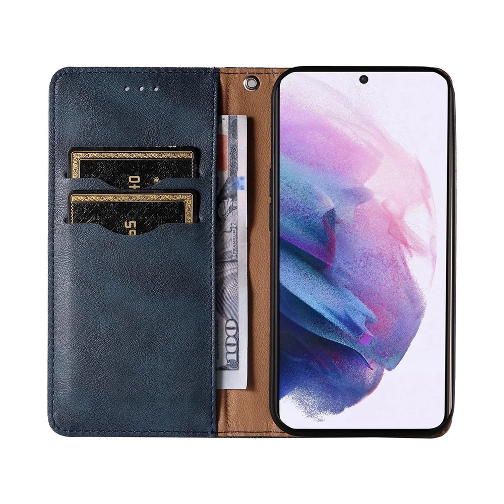 Hurtel Magnet Strap dėklas su dirželiu skirtas Samsung Galaxy S22 + (S22 Plus), mėlynas