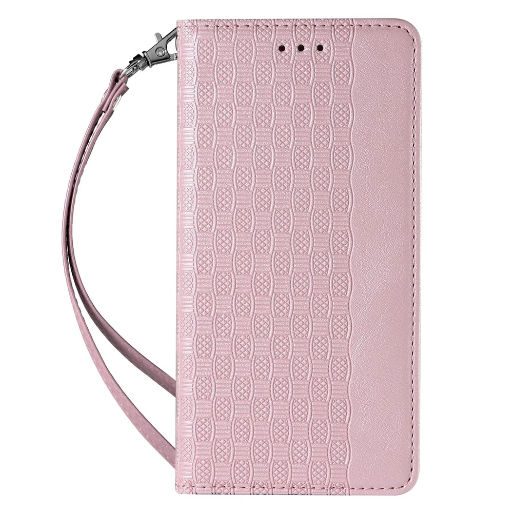 Hurtel Magnet Strap dėklas su dirželiu skirtas Samsung Galaxy S22 + (S22 Plus), rožinis