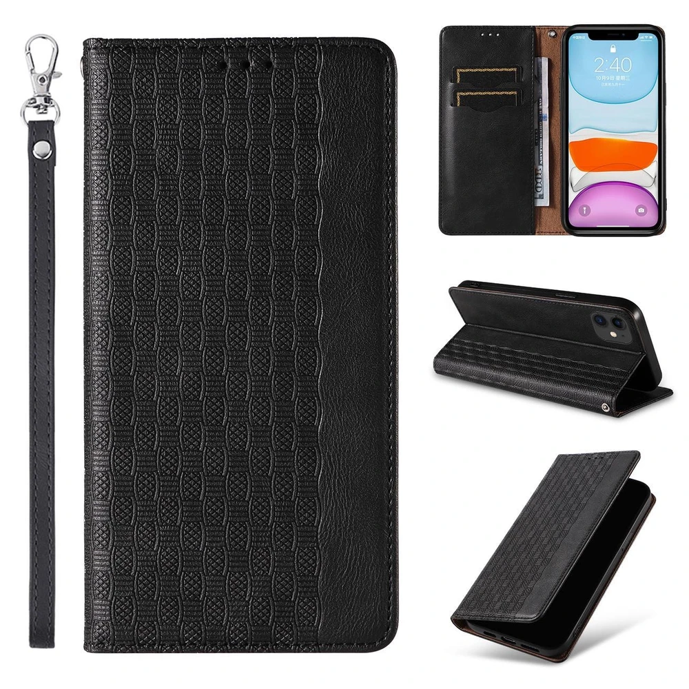 Hurtel Magnet Strap dėklas su dirželiu skirtas iPhone 13 mini, juodas