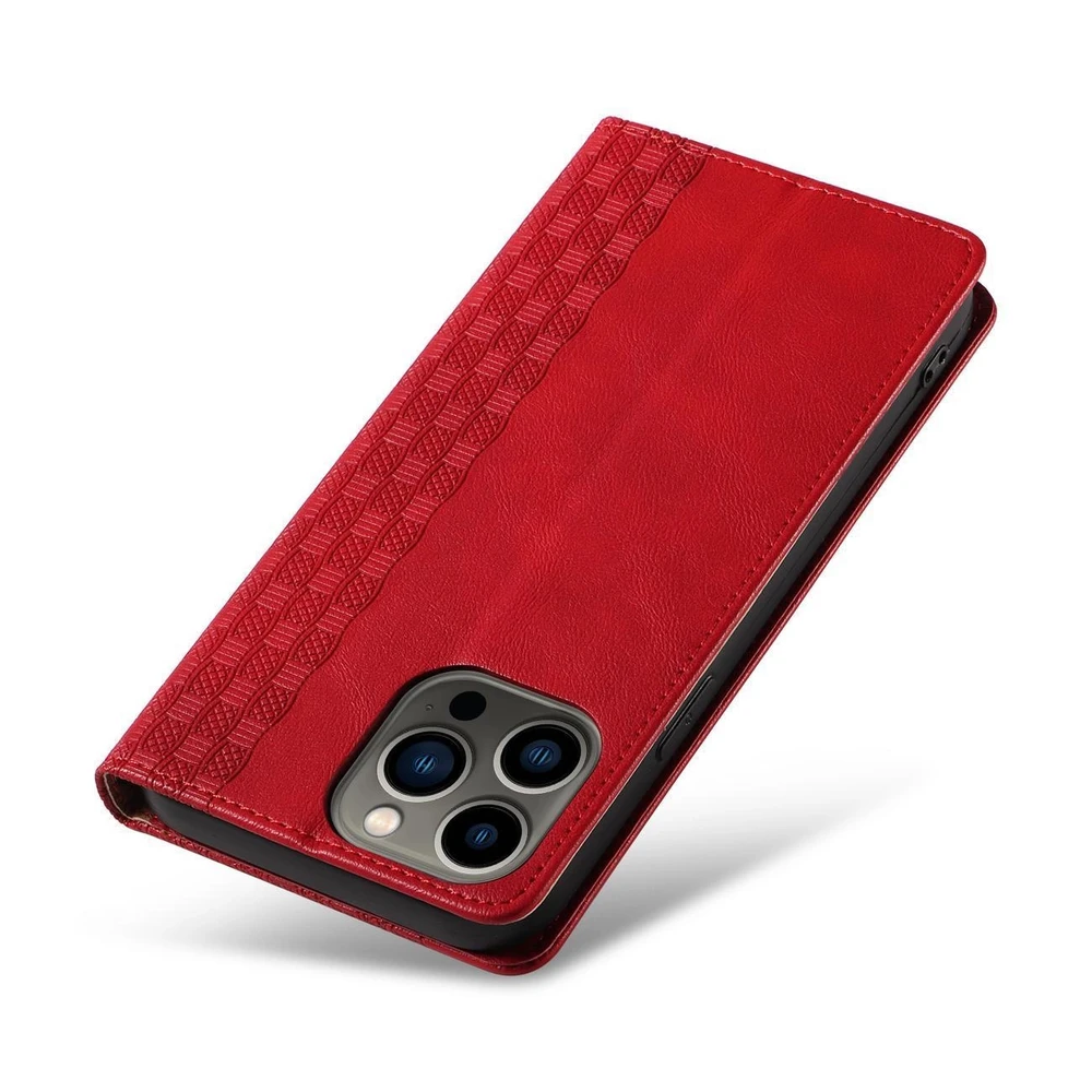 Hurtel Magnet Strap dėklas su dirželiu skirtas iPhone 14 Plus, raudonas