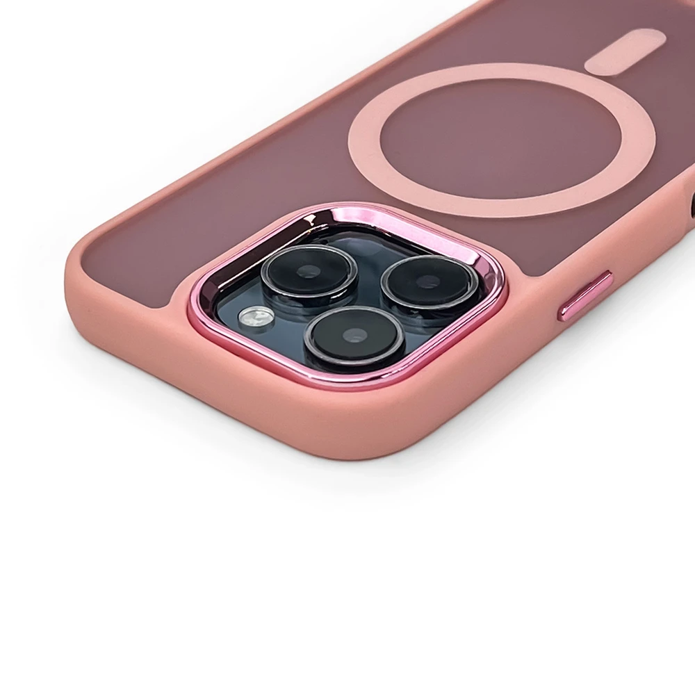 Hurtel Magnetic Collection MagSafe iPhone 16 Plus – dėklas telefonui rožinės spalvos