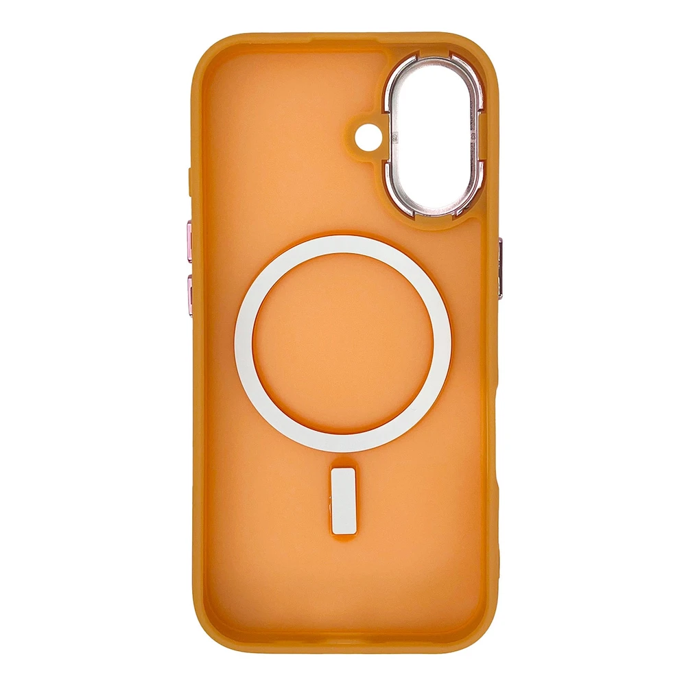 Hurtel Magnetic Collection MagSafe Apple iPhone 16 – dėklas telefonui oranžinės spalvos
