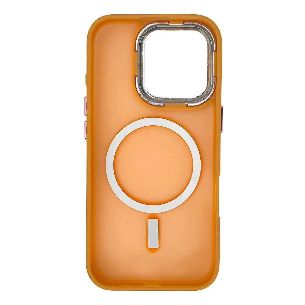 Hurtel Magnetic Collection MagSafe Apple iPhone 16 Pro – dėklas telefonui oranžinės spalvos