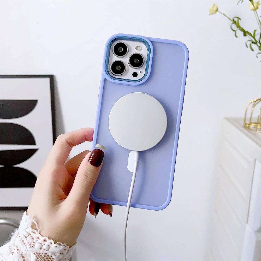 Hurtel Magnetic Color Matte Apple iPhone 15 Pro - dėklas telefonui rožinės spalvos