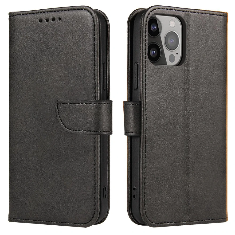 Hurtel Magnet Xiaomi 14 Pro atverčiamas and wallet – dėklas telefonui juodos spalvos