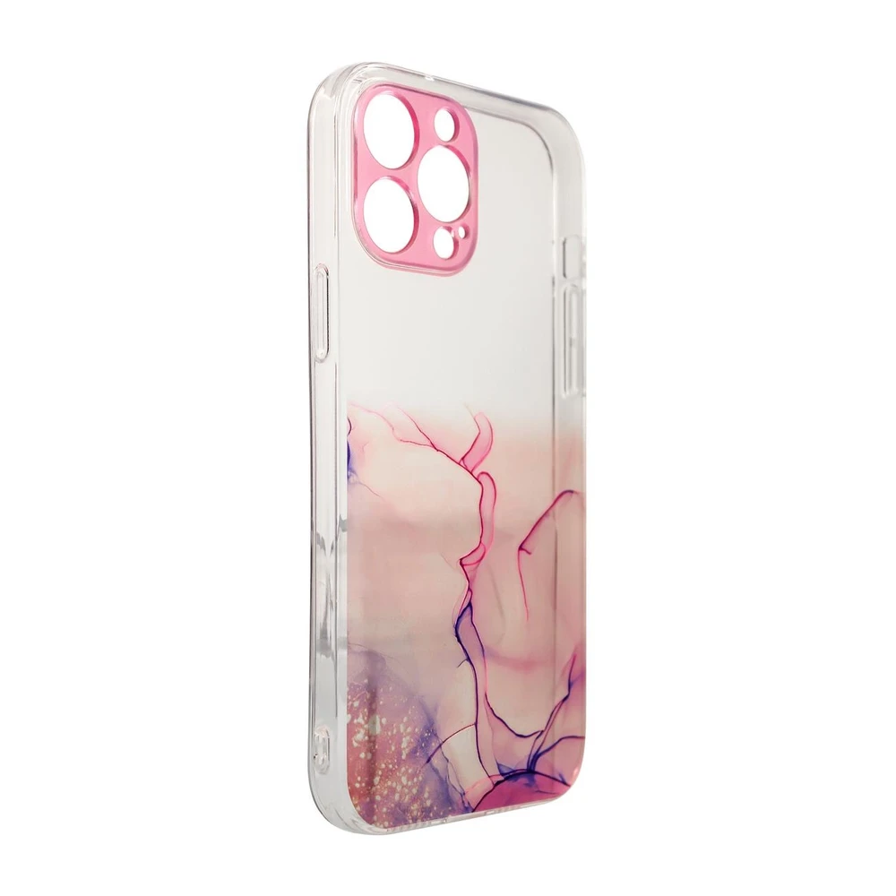Hurtel Marble dėklas skirtas iPhone 12 Pro Max, rožinis
