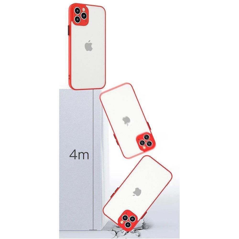 Hurtel Milky silikoninis dėklas skirtas Samsung Galaxy S21+ 5G (S21 Plus 5G), raudonas