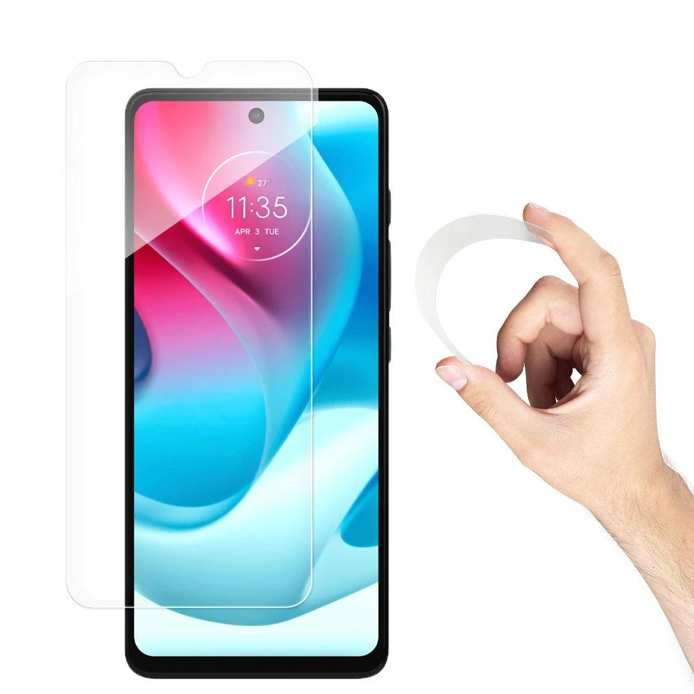 Hurtel Nano Flexi Hybrid Flexible Glass plėvelė Apsauginis stiklas Moto G60s