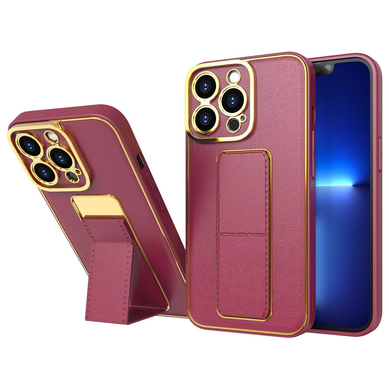 Hurtel New Kickstand dėklas skirtas iPhone 13 Pro, raudonas
