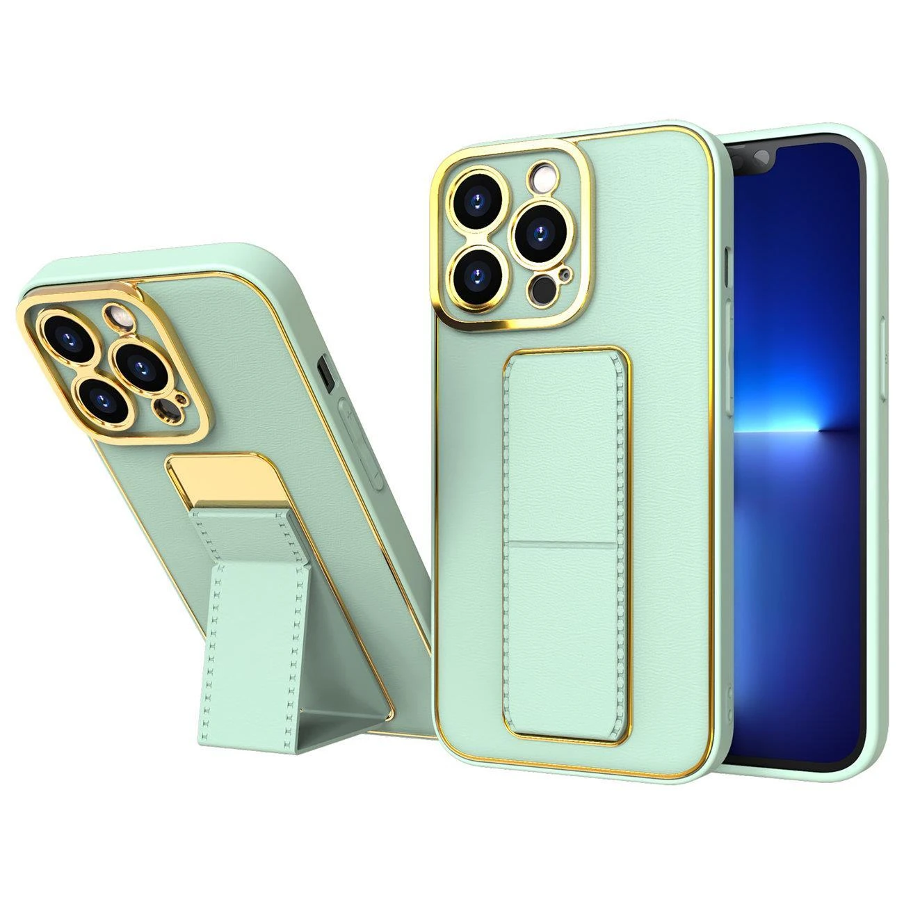 Hurtel New Kickstand dėklas skirtas iPhone 13 Pro Max, žalias
