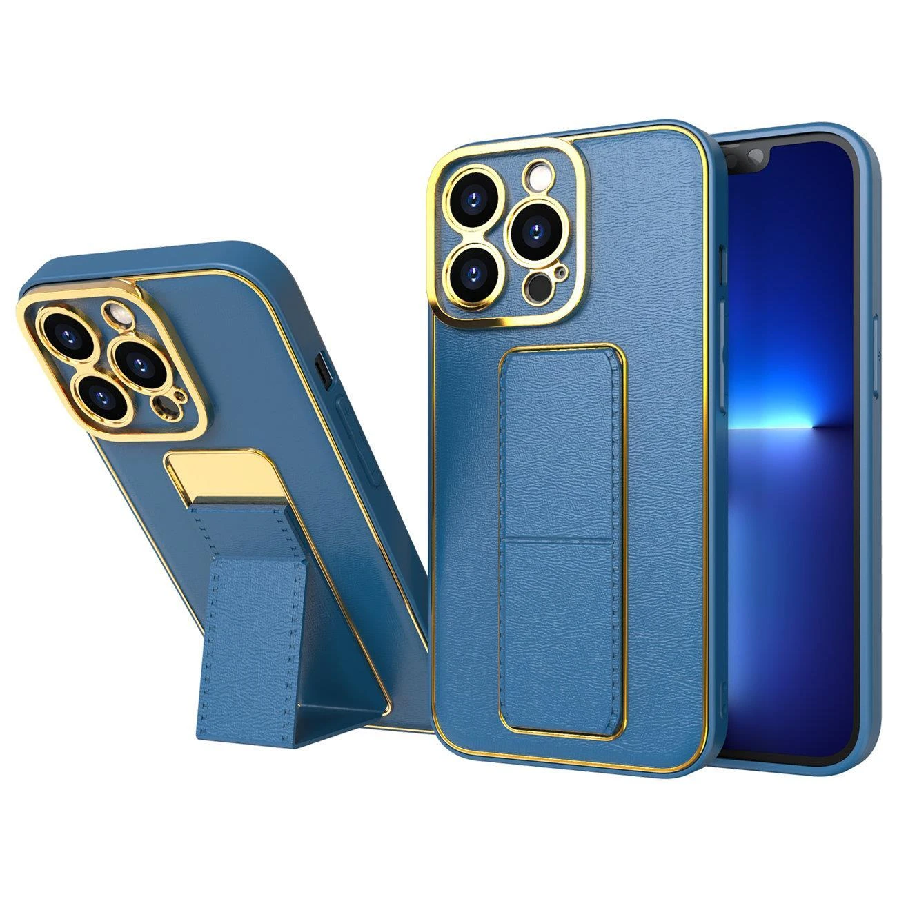 Hurtel New Kickstand dėklas skirtas iPhone 13 Pro Max, mėlynas