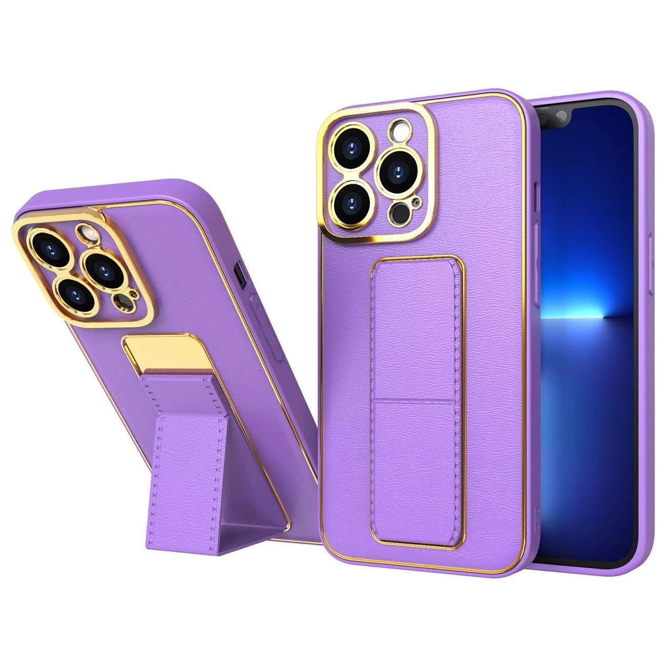 Hurtel New Kickstand dėklas skirtas iPhone 13 Pro Max, violetinis