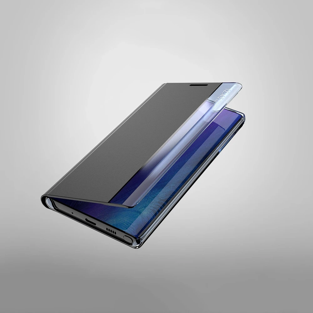 Hurtel New Sleep Xiaomi Redmi Note 12 5G / Poco X5 5G atverčiamas su stoveliu dėklas telefonui juodos spalvos