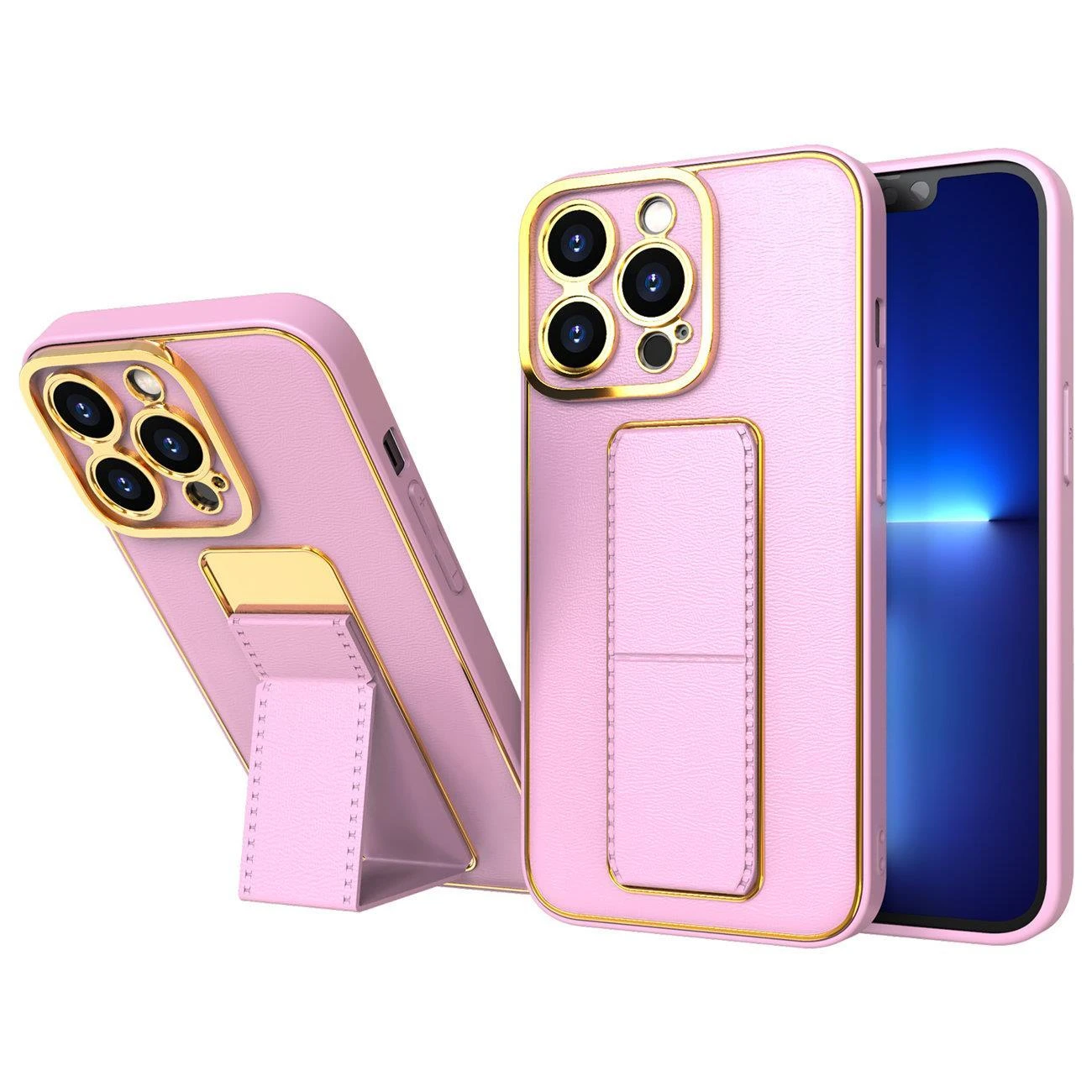 Hurtel New Kickstand dėklas skirtas Samsung Galaxy A12 5G, rožinis