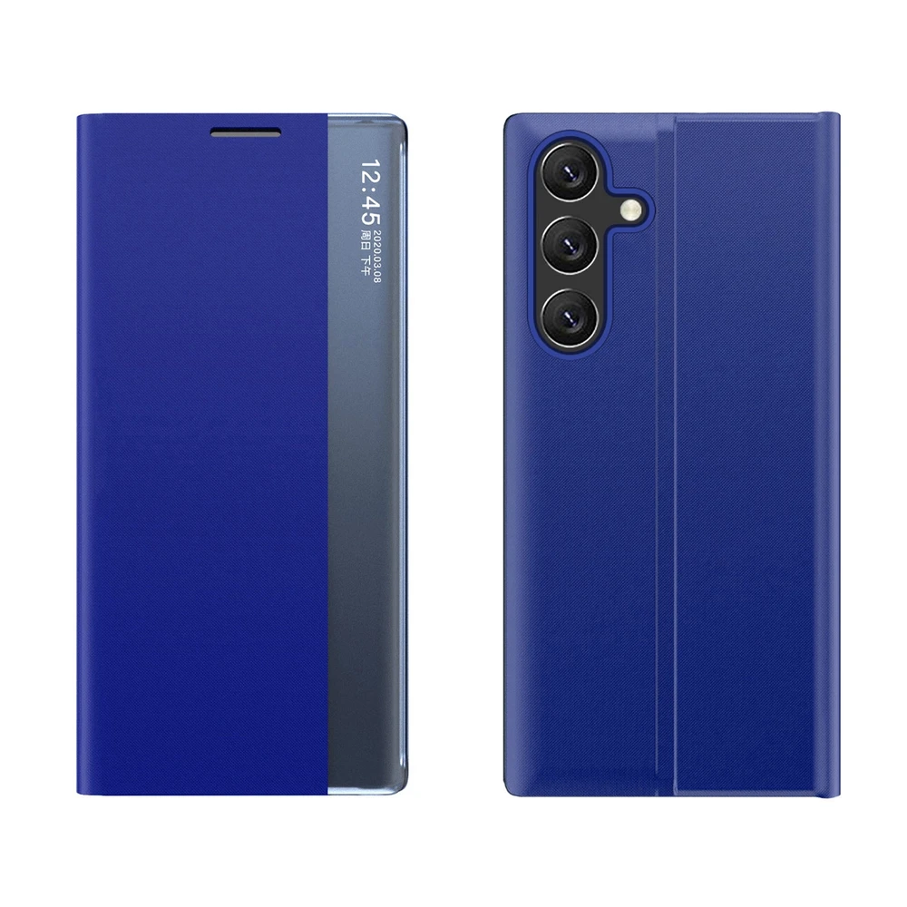 Hurtel New Sleep Case Flip Cover su stoveliu Samsung Galaxy A36 – dėklas telefonui mėlynos spalvos