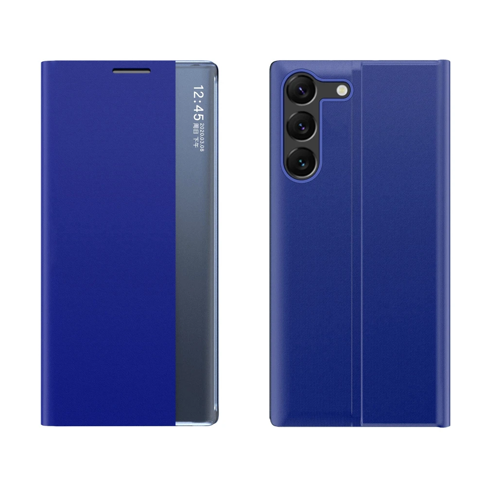 Hurtel New Sleep View Samsung S24 Plus atverčiamas – dėklas telefonui mėlynos spalvos
