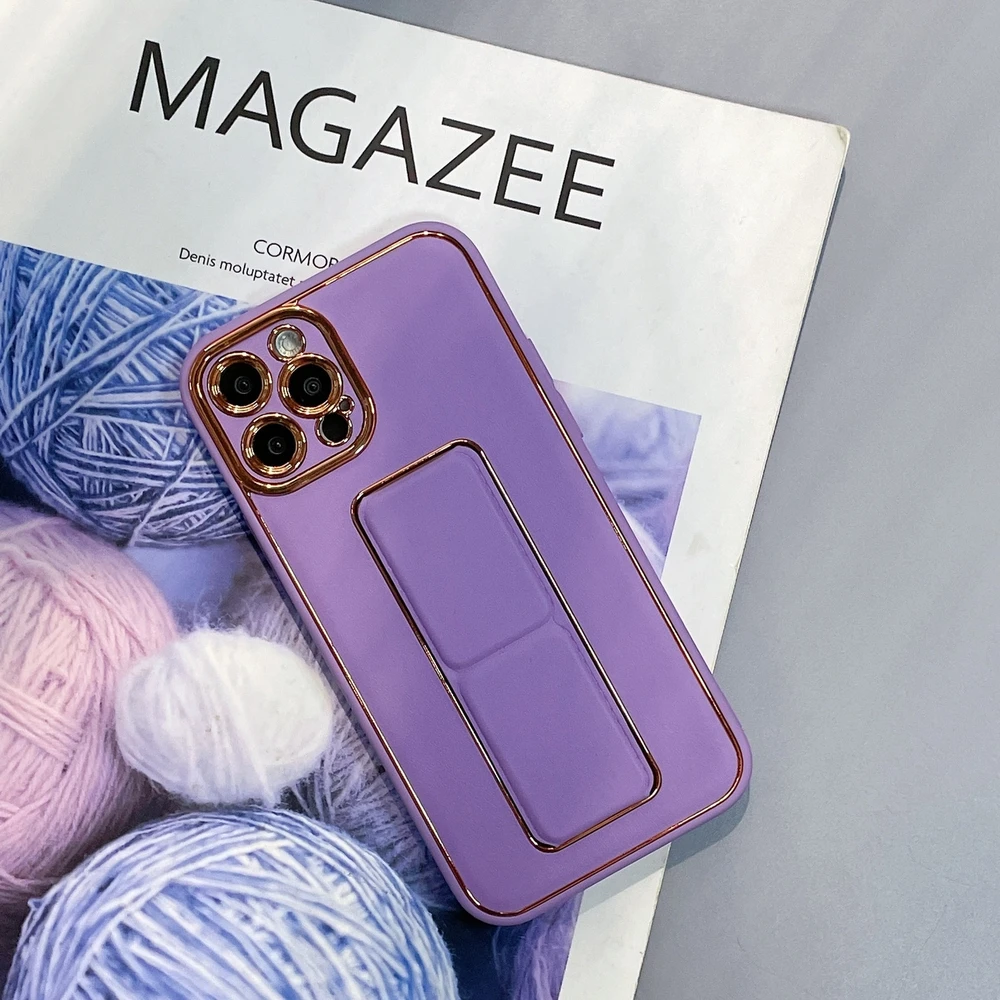 Hurtel New Kickstand dėklas skirtas iPhone 12 Pro, violetinis