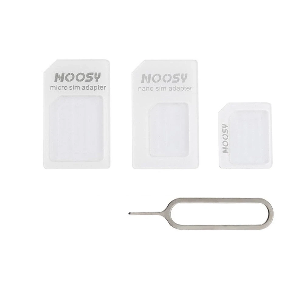 „Hurtel Noosa“ SIM kortelės adapterių rinkinys + raktas – Baltos