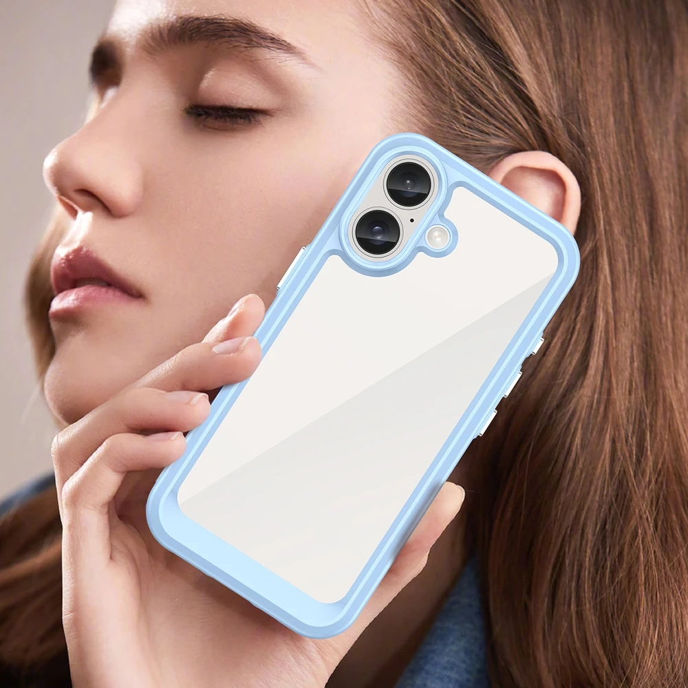 Hurtel Outer Space Gel Frame Apple iPhone 16 – dėklas telefonui mėlynos spalvos