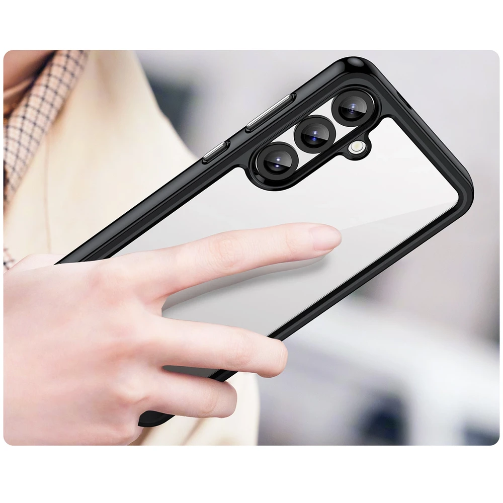 Hurtel Silikoninis Outer Space Case Samsung Galaxy S25 Plus – dėklas telefonui juodos spalvos