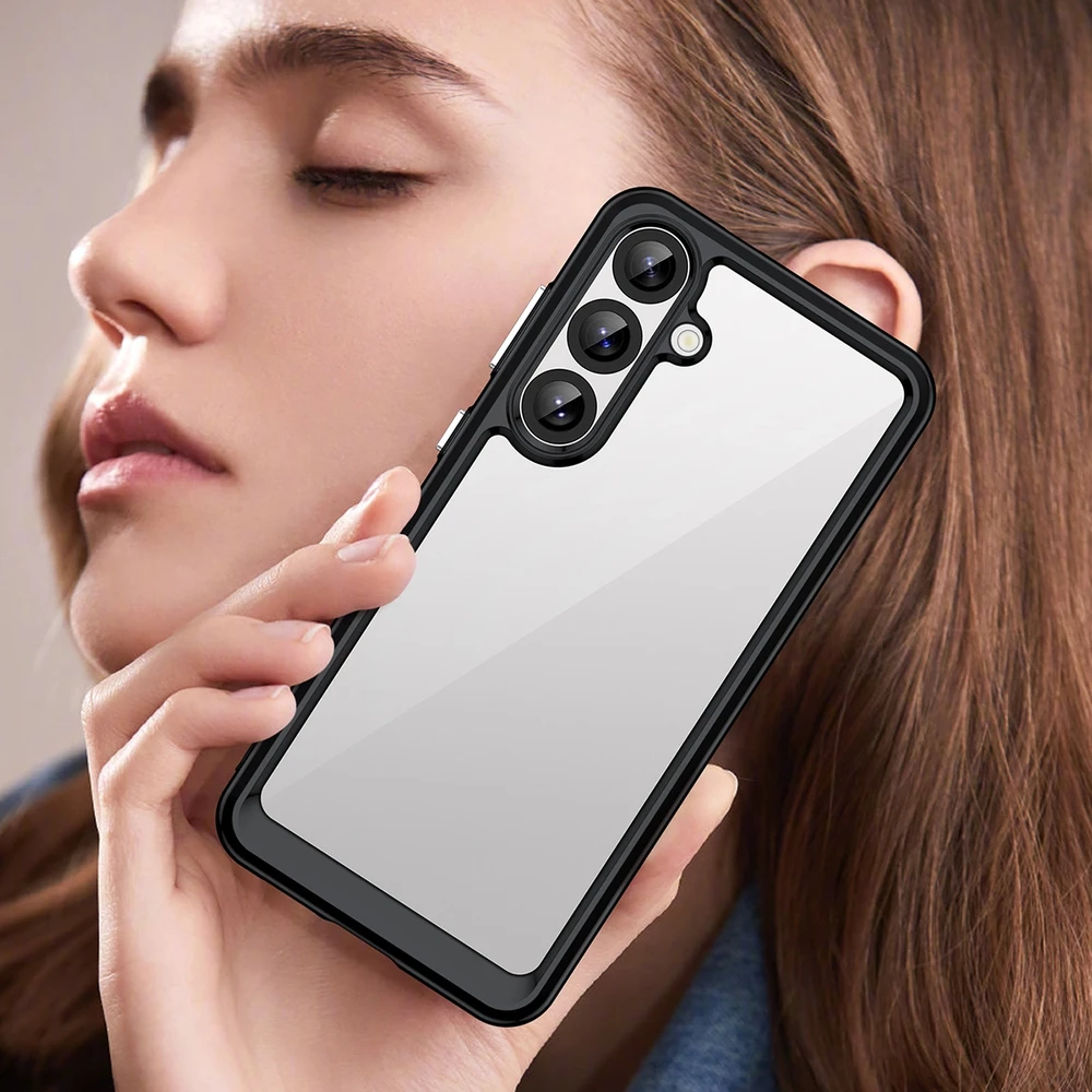 Hurtel Silikoninis Outer Space Case Samsung Galaxy S25 Plus – dėklas telefonui juodos spalvos